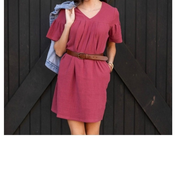 Evy's Tree Cozette Dress with Pockets - Plum Pink - Picture 2 of 6